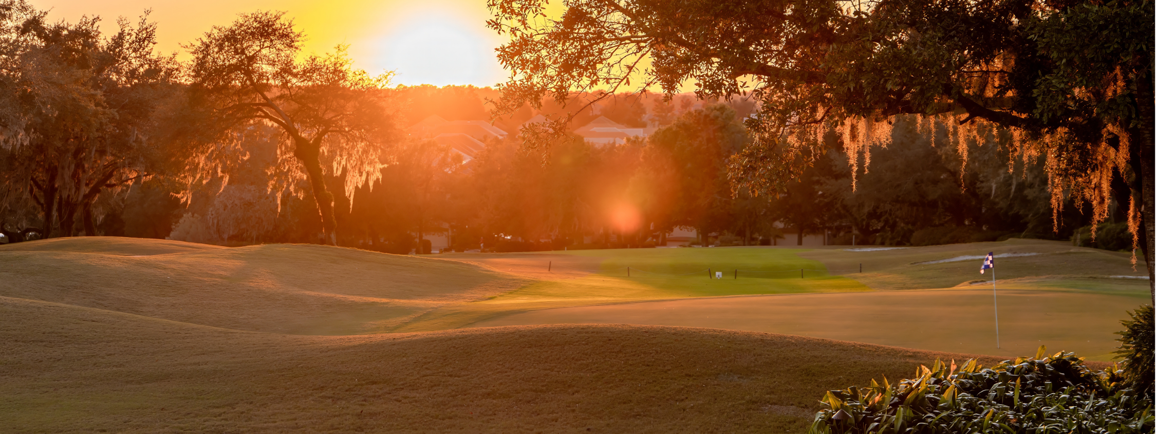 Scenic sunset over the championship Skyview Golf Course at Citrus Hills