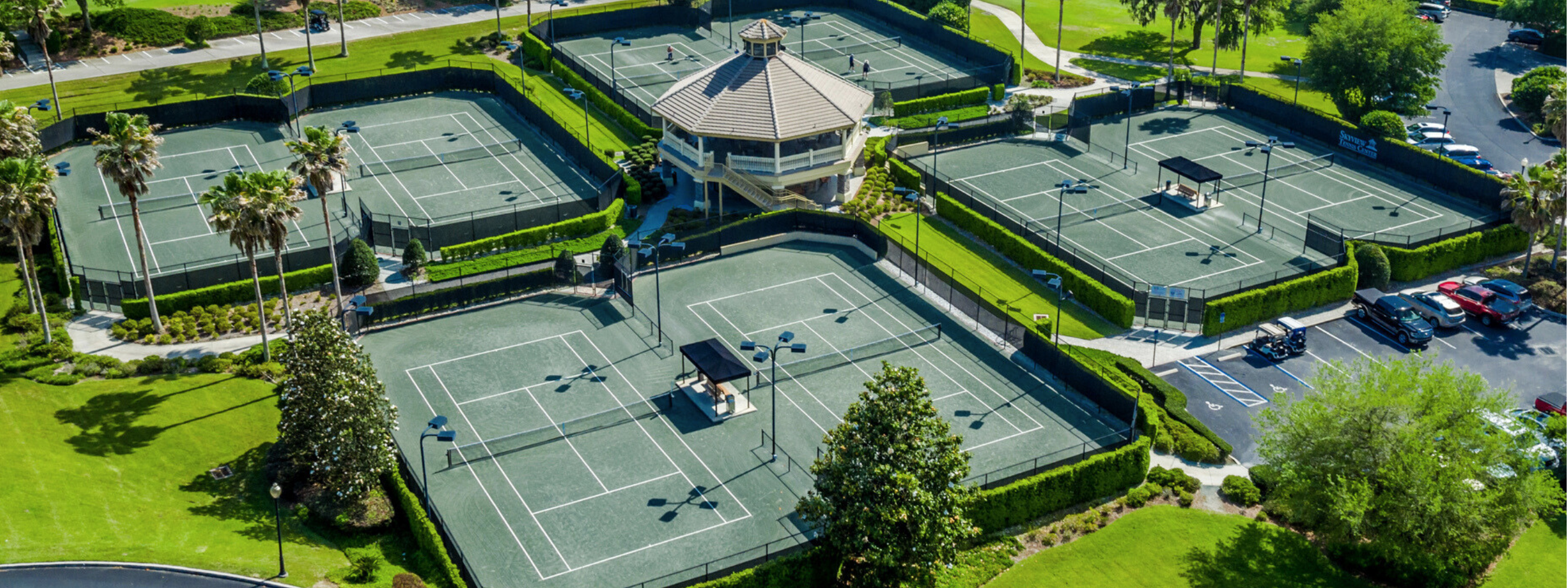 Skyview Tennis Center with 8 courts for residents at Citrus Hills