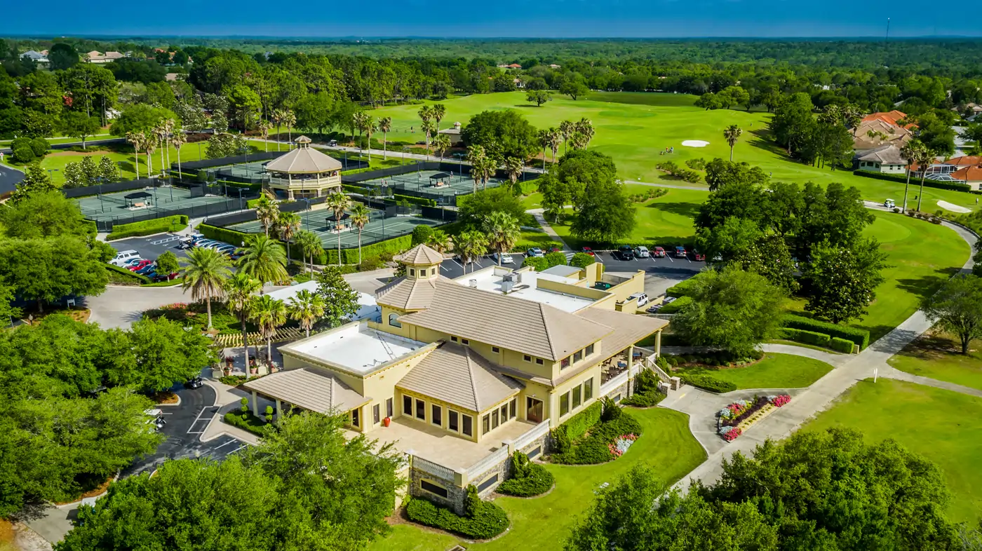 Aerial view of Skyview Clubhouse at The Villages of Citrus Hills